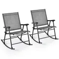 Schaukelstühle Schwingsessel Klappstuhl 2er Set Gartenstühle Schaukelsessel