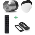Nuki Smart Lock Pro (5. Gen) + Schutzabdeckung + Keypad 2 + Diebstahlschutz - Schwarz / mit Witterungsschutz
