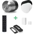 Nuki Smart Lock Pro (5. Gen) + Schutzabdeckung + Door Sensor + Keypad 2 + Diebstahlschutz - Schwarz / mit Witterungsschutz