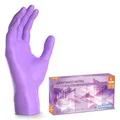 ARNOMED Einweghandschuhe Lila 100 Stück/Box, Nitrilhandschuhe L, Einmalhandschuhe, Handschuhe Einweg puderfrei, latexfreie Gummihandschuhe, Einweghandschuhe in XS, S, M, L & XL verfügbar