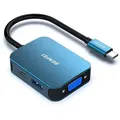 BENFEI Hubs USB C Hub 4in1 Adapter mit HDMI VGA USB PD