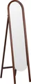 BELIANI Standspiegel Dunkelbraun Paulowniaholz 30 x 150 cm mit Rahmen Oval Klappbar Rustikal Ganzkörper für Ecke Schlafzimmer Garderobe Bad Wohnzimmer