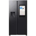 Samsung Side-By-Side Rs97F, Schwarz, Metall, Kunststoff, Glas, 2 Schublade(n),2 Schublade(n) Schubladen, 178x91.2 cm, Abtauautomatik, LED-Innenbeleuchtung, elektronische Temperaturregelung, Warneinrichtung bei geöffneter Tür, No-Frost, VitaFresh, Temperaturanzeige, Wasserfilter, Super-Gefrieren, Urlaubsschaltung, LED-Display, Griffmulde, höhenverstellbare Füße, Wasserspender, Crushed Ice, Eiswürfelspender, WLAN-Steuerung, zwei Kühlkreisläufe, 20 Jahre Garantie auf Motor & Kompressor, Küchengeräte,