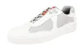 Prada Herren Weiss Leder Sneaker 4E3166 43 EU/UK 9