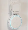 Wandhalterung für Amazon Alexa Echo Dot 3. Gen. Steckdosenhalterung Wandhalter Weiß