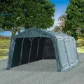Weidezelt PVC 550 g/m² Dunkelgrün Zeltgarage Rundbogenzel Lagerzelt mobiler neu