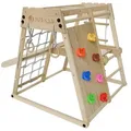 Juskys Klettergerüst, Natur, Holz, 102x98 cm, unisex, Spielzeug, Holzspielzeug