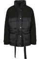 Urban Classics Ladies Sherpa Mix Puffer Jacket Black 3XL