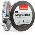Gauder Magnetband schwarz, stark selbstklebend, 1,8mm Stärke, 15 mm x 3 m