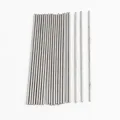 sourcing map 20Stk 1 mm x 50 mm Silberfarbener Edelstahlgetriebe-Rundstab
