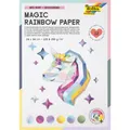 folia Tonpapier Magic Rainbow Paper farbsortiert 120 / 250 g/qm 12 Blatt