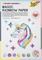 folia Regenbogen-Papier Block MAGIC RAINBOW 240 x 340 mm