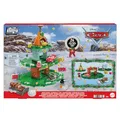 Mattel Disney und Pixar Cars Minis Adventskalender von Mattel mit 24 Teilen, Überraschungen, darunter Mini-Spielzeugautos, stapelbare Schienenteile und Zubehörteile zum Geschichtenerzählen, HXT34