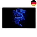 Silent Monsters Mauspad 240 x 200 mm Stoff Mousepad Drache blau - Vernähter