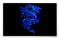 Silent Monsters Gaming und Office Mauspad 24 x 20 cm Blauer Drache blau Fantasy