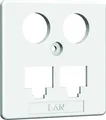HW Zentralplatte ZP-EK1 LAN/LAN 50mm rw HAXHSE-G0401-C021
