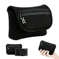 JJC Neopren Kameratasche für Sony RX100 III IV V VA VI VII Z-V1 HX99 HX95 HX90 HX60V / Olympus TG-7 TG-6 TG-5 / Pana. Lumix DMC TZ81 / Canon G7X Mark III II SX620 SX740 / Ricoh GR III II (Schwarz)