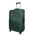 MY TRAVEL BAG Koffer Handgepäck Stoff Rollkoffer Reisekoffer Trolley Erweiterbar mit Zwillingsrollen (M/L/XL/XXL oder 4er Set) Weichgepäck (Smaragdgrün, Mittlerer Koffer (65cm))