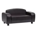 vidaXL Tierbett, Hundesofa Braun 80x50x40 cm Kunstleder