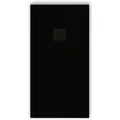 Mirlo Mineralguss Duschwanne Extra Flach Pure  Schwarz 100x120cm