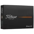 Titleist Pro V1 Golfbälle 2025 (12 Stück/weiß) - 12 Stück Golfbälle weiß