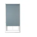 Relaxdays Verdunkelungsrollo, Hitzeschutz, Thermo Rollo Klemmfix, blickdichtes Seitenzugrollo 60x165, Stoff 56 cm, grau