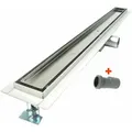 Befliesbare Duschrinne Flach Duschablauf Badablauf T3at 700mm 70cm Bodenablauf