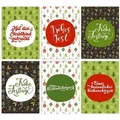 PAPIERDRACHEN Weihnachtskarte Weihnachtskarten Set - 12 gestaltete Postkarten zu Weihnachten