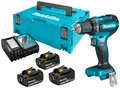 Makita Akku-Bohrschrauber »DDF485RF3J«, 3 Akkus 18V/3Ah, Schnellladegerät MAKPAC