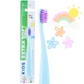 WOOM KIDS Extra Soft Toothbrush extra weiche Kinder Zahnbürste 2- 6 Jahre (Gelb)