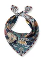 CODELLO Women Printed Nicki Silk Palm Tree PAISLE - 53X53CM