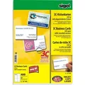 Sigel Visitenkarten 3C Ink/Laser/Copy 225g/qm hochweiß VE=400 Stück