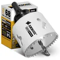Lochsäge 68 mm  Amboss BiMetall inkl. 6kant StandardAufnahme ideal für Hohlwa...