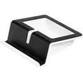 HAN Tablet Stand UP - Tabletständer, Halterung für Tablet mit Soft-Grip Oberfläche, Kabelhalterung und Innenschale, 92100-13, schwarz-weiß