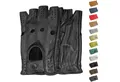 German Wear Lederhandschuhe Driving-GL3 Driving Halbfinger Fingerlose Autofahrer Lederhandschuhe echtleder