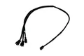 Phobya Y-Kabel 3Pin Molex auf 3x 3Pin Molex 60cm - Schwarz