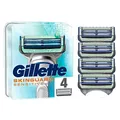 Gillette SkinGuard Sensitive Rasierklingen, 4 Ersatzklingen für Nassrasierer Herren mit Hautschutz