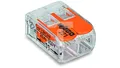Schnellverbinder 2x0,2-4mm2 transparent / orange 221-412 /100St/ 
