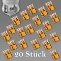 💡 Wago Klemmen mit Hebel 221-412 Verbindungsklemme 2polig Compact transparent