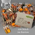 💡 Wago Klemmen mit Hebel 221-412 Verbindungsklemme 2polig Compact transparent