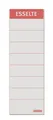 10 Esselte Ordnerrücken-Etikett, 60 x 190 mm, lang, breit, weiß