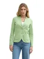 Sweatblazer "Otan", mit aufgesetzten Taschen und Struktur, Gr. XL (42), true green