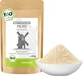 bioKontor – Bio Ashwagandha Pulver 250g – Ashwagandha Wurzel Pulver aus Indien – Ashwagandha gemahlen fein – indischer Ginseng Pulver für Smoothies, Säfte, Goldene Milch, Moon Milk – 100% Naturrein