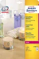 AVERY Zweckform Crystal Clear Etiketten 45,7 x 25,4 mm 1.000 Etiketten