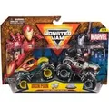Monster Jam 2er-Pack Iron Man vs. War Machine, Spielfahrzeug Maßstab 1:64