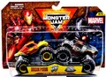 Monster Jam  1:64 Marvel Serie 1 Truck  Iron Man Vs. War Machine Doppel Pack