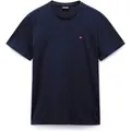 NAPAPIJRI Herren T-Shirt - SALIS, Small Flag, Rundhals, Regular Fit, Baumwolle, einfarbig