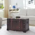 Vintage Schatztruhe Holz 66 X 38 X 40 Cm - Vidaxl