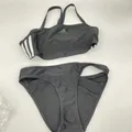 adidas Damen FIT 2PC 3S Badeanzug , black , 40