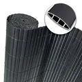 Floordirekt PVC Sichtschutzzaun für Balkon & Garten, wetterfest & UV-beständig, flexibler Sichtschutz aus Kunststoff, pflegeleicht – Grau, 200x... - Grau